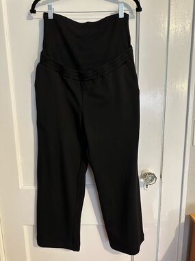 NWT Black Maternity Wide Leg Pants SMALL